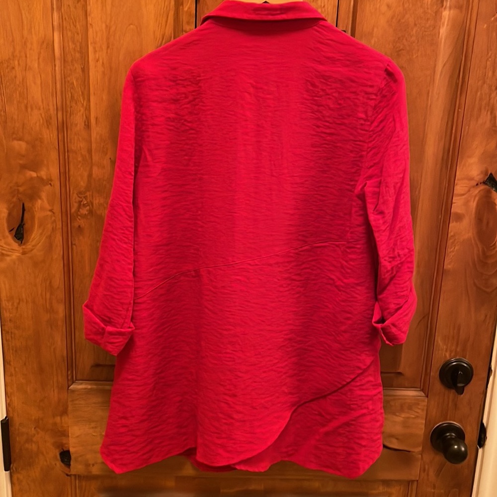 John Mark Button Down Red Top. - image 5